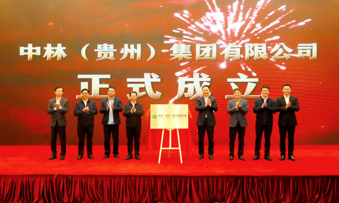 余红辉为中林（贵州）集团揭牌，并出席中林贵州国家储备林项目开工仪式(图1)